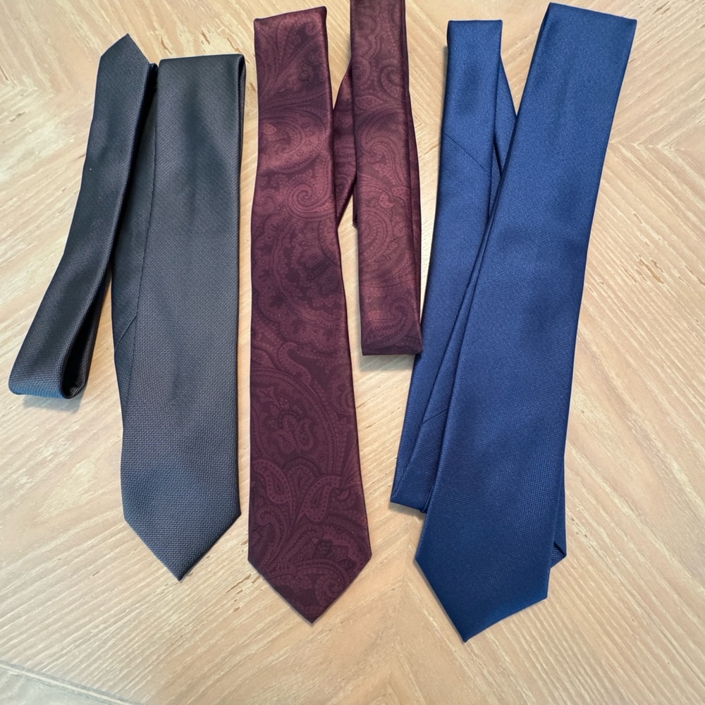 Bundle 3 Men’s Ties Van Heusen Society Threads NEW High End Better than … - Picture 7 of 9